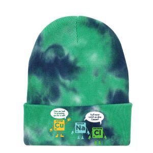 Science Chemistry Periodic Table Funny Scientist Nerd Geeks Tie Dye 12in Knit Beanie