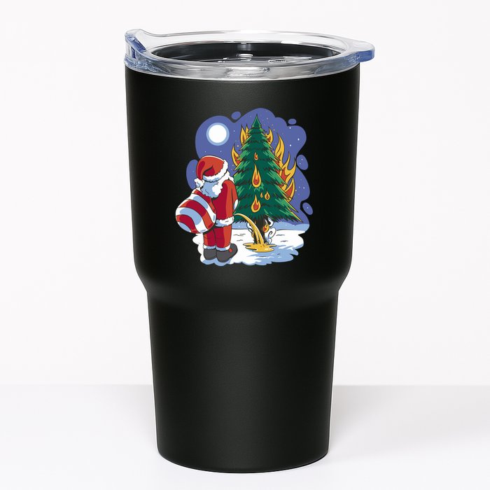 Santa Claus Pissing On Tree Tumbler
