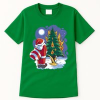 Santa Claus Pissing On Tree Tall T-Shirt