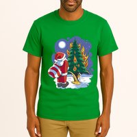 Santa Claus Pissing On Tree Tall T-Shirt