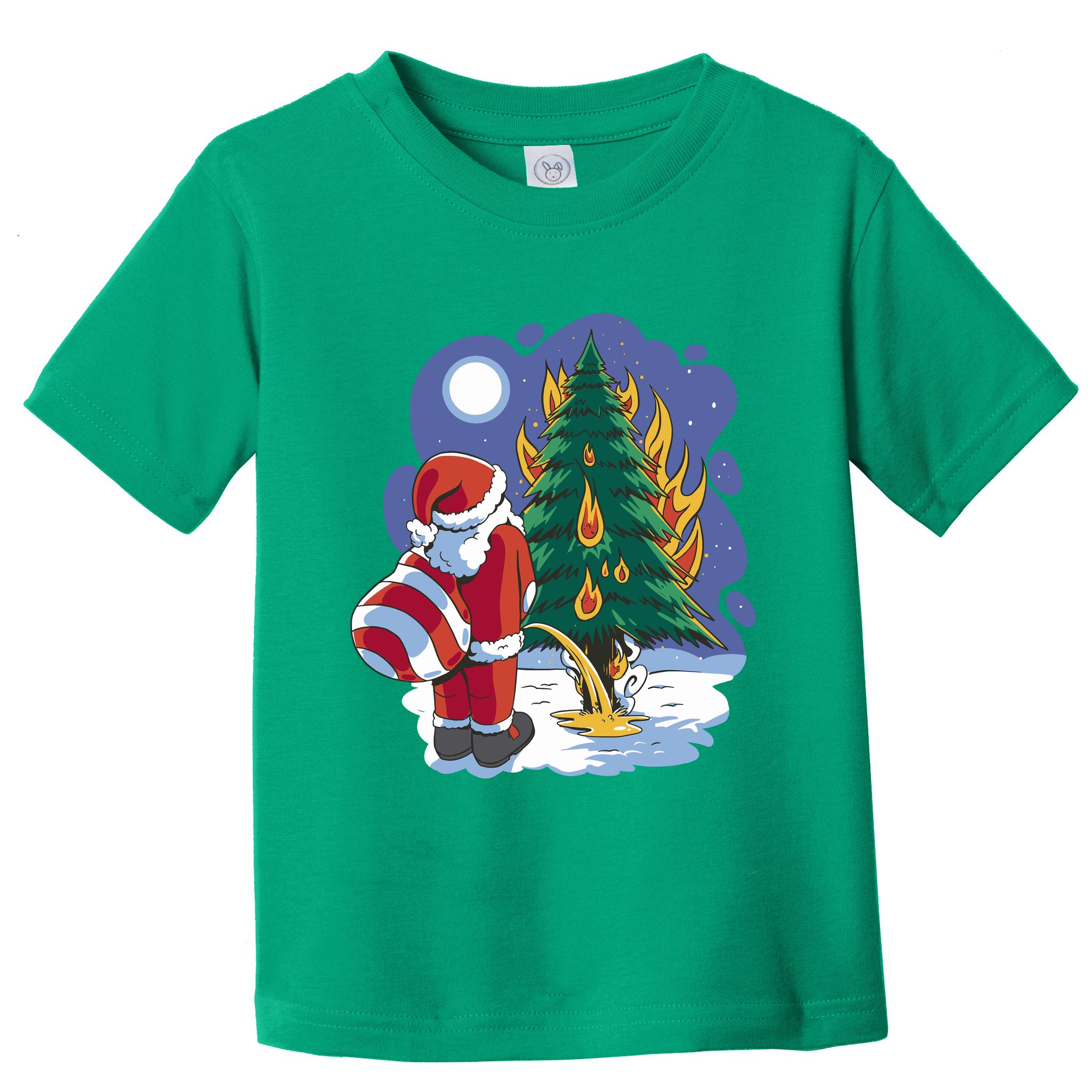 Santa Claus Pissing On Tree Toddler T-Shirt