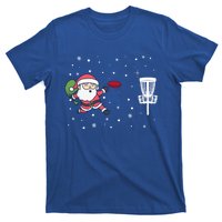 Santa Claus Playing Disc Golf Ugly Christmas Gift T-Shirt