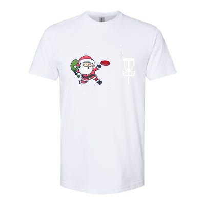 Santa Claus Playing Disc Golf Ugly Christmas Gift Softstyle® CVC T-Shirt