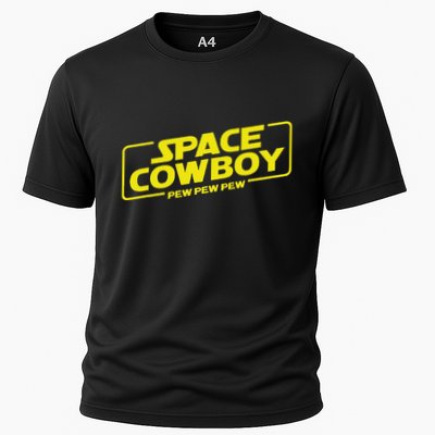 Space Cowboy Pew Pew Pew Funny Geek Nerd Pop Culture Cooling Performance Crew T-Shirt