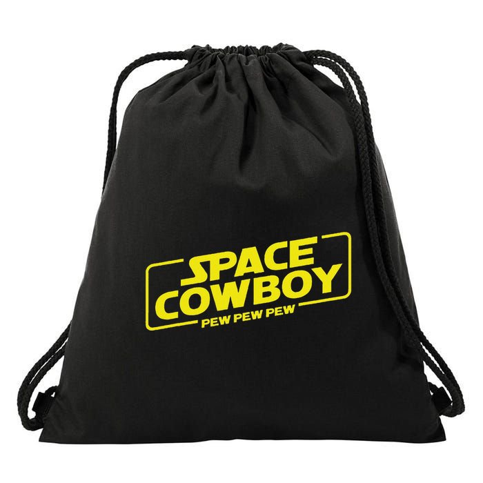 Space Cowboy Pew Pew Pew Funny Geek Nerd Pop Culture Drawstring Bag