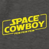 Space Cowboy Pew Pew Pew Funny Geek Nerd Pop Culture Vector Backpack