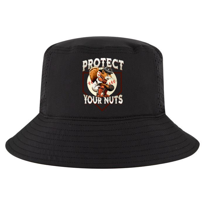 Squirrel Catcher Protect Your Nuts Funny Baseball Cool Comfort Performance Bucket Hat
