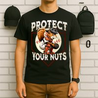 Squirrel Catcher Protect Your Nuts Funny Baseball T-Shirt