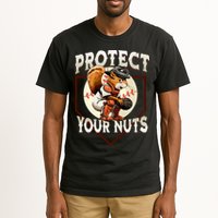 Squirrel Catcher Protect Your Nuts Funny Baseball Tall T-Shirt