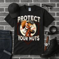 Squirrel Catcher Protect Your Nuts Funny Baseball Tall T-Shirt
