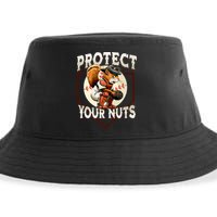 Squirrel Catcher Protect Your Nuts Funny Baseball Sustainable Bucket Hat