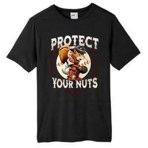 Squirrel Catcher Protect Your Nuts Funny Baseball Tall Fusion ChromaSoft Performance T-Shirt