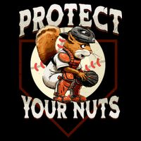 Squirrel Catcher Protect Your Nuts Funny Baseball Drawstring Bag