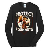 Squirrel Catcher Protect Your Nuts Funny Baseball Tall Long Sleeve T-Shirt