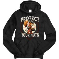 Squirrel Catcher Protect Your Nuts Funny Baseball Tie Dye Hoodie