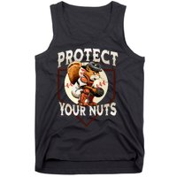 Squirrel Catcher Protect Your Nuts Funny Baseball Tank Top