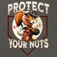 Squirrel Catcher Protect Your Nuts Funny Baseball Cotton Canvas Backpack