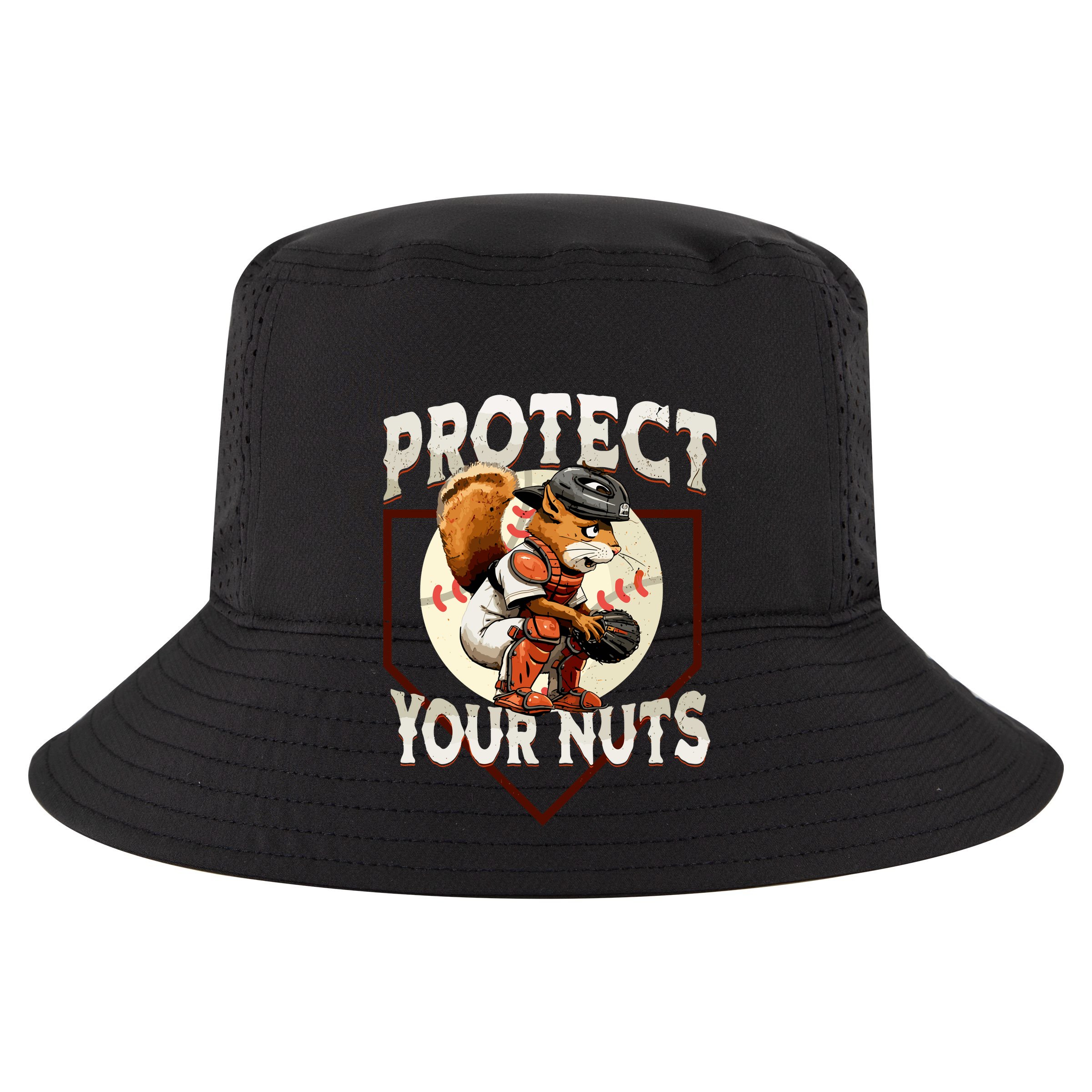 Squirrel Catcher Protect Your Nuts Funny Baseball Vector Backpack