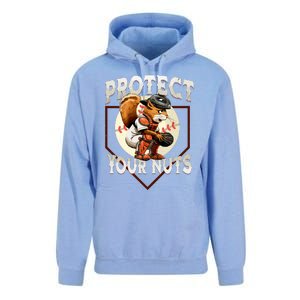 Squirrel Catcher Protect Your Nuts Funny Baseball Unisex Surf Hoodie