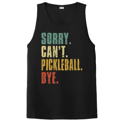 Sorry Can't Pickleball Bye Funny Retro Vintage Pickleball Premium PosiCharge Competitor Tank