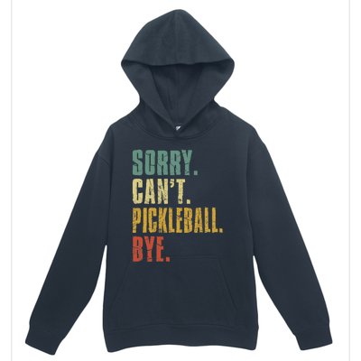 Sorry Can't Pickleball Bye Funny Retro Vintage Pickleball Premium Urban Pullover Hoodie