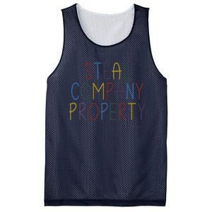 Steal Company Property Workplace Funny Saying Mesh Reversible Basketball Jersey Tank