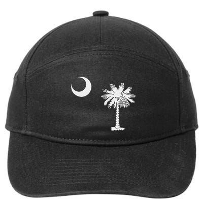 South Carolina Palmetto Moon Sc Pride State Flag 7-Panel Snapback Hat
