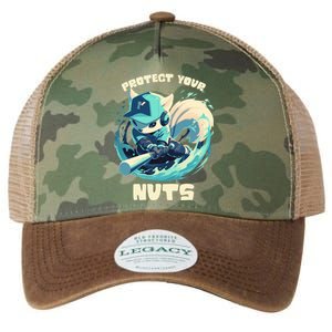 Squirrel Catcher Protect Your Nuts Funny Baseball Cute Gift Legacy Tie Dye Trucker Hat