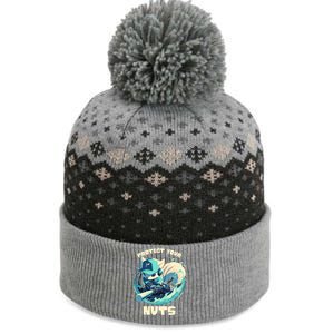 Squirrel Catcher Protect Your Nuts Funny Baseball Cute Gift The Baniff Cuffed Pom Beanie