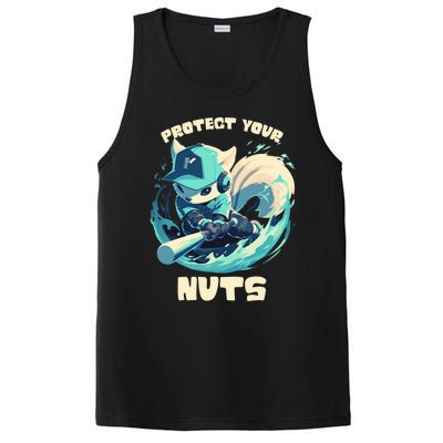 Squirrel Catcher Protect Your Nuts Funny Baseball Cute Gift PosiCharge Competitor Tank