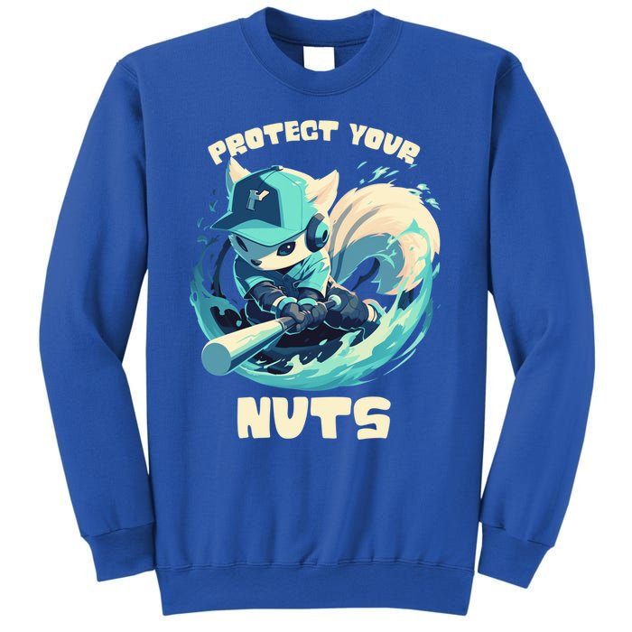 Squirrel Catcher Protect Your Nuts Funny Baseball Cute Gift Sweatshirt