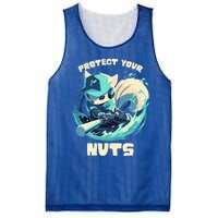 Squirrel Catcher Protect Your Nuts Funny Baseball Cute Gift Mesh Reversible Basketball Jersey Tank