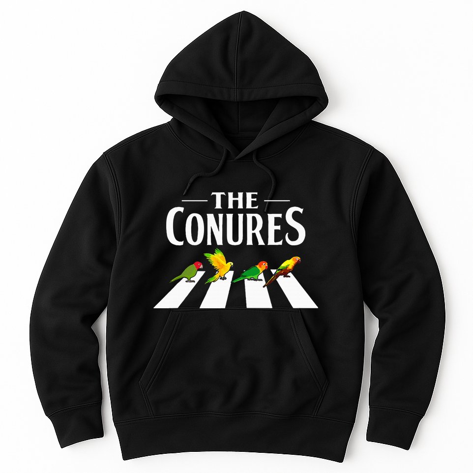 Sun Conure Parrot Pedestrian Design For A Conure Owner Hoodie
