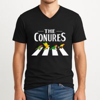 Sun Conure Parrot Pedestrian Design For A Conure Owner V-Neck T-Shirt