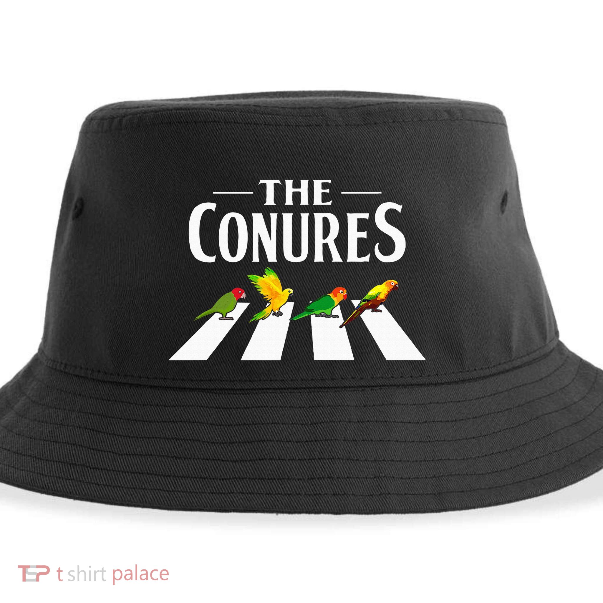 Sun Conure Parrot Pedestrian Design For A Conure Owner Sustainable Bucket Hat