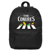 Sun Conure Parrot Pedestrian Design For A Conure Owner 16 in Basic Backpack