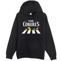 Sun Conure Parrot Pedestrian Design For A Conure Owner Premium Pullover Hoodie