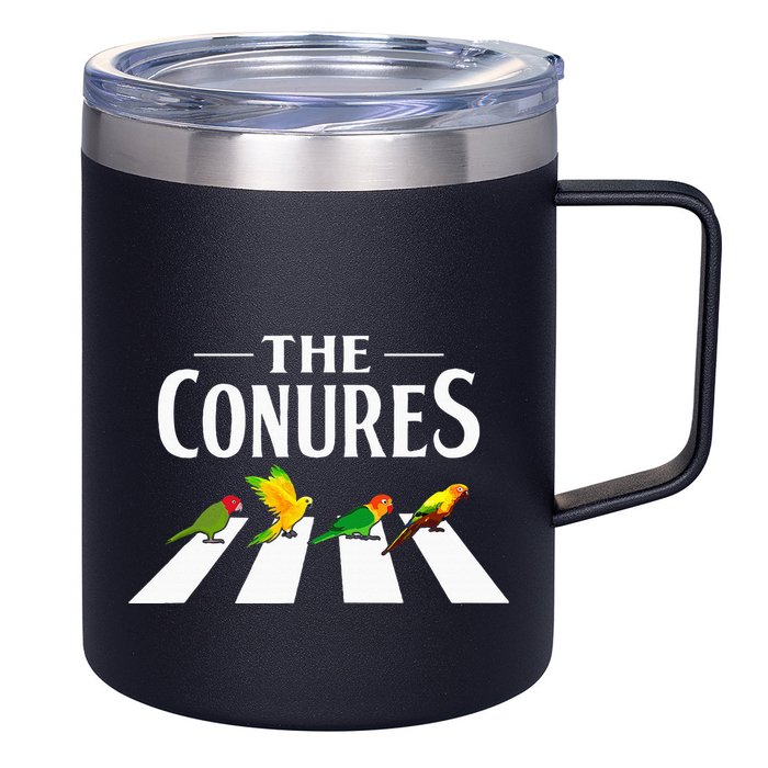 Sun Conure Parrot Pedestrian Design For A Conure Owner 12oz Stainless Steel Coffee Mug
