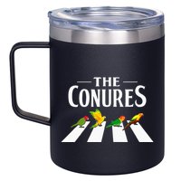Sun Conure Parrot Pedestrian Design For A Conure Owner 12oz Stainless Steel Coffee Mug