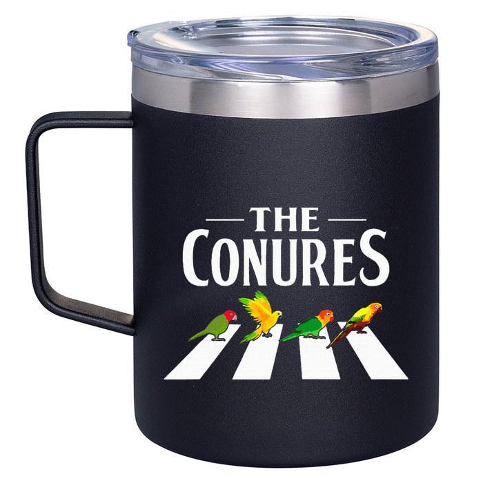 Sun Conure Parrot Pedestrian Design For A Conure Owner 12oz Stainless Steel Coffee Mug