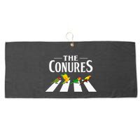 Sun Conure Parrot Pedestrian Design For A Conure Owner Large Microfiber Waffle Golf Towel