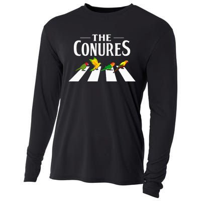 Sun Conure Parrot Pedestrian Design For A Conure Owner Cooling Performance Long Sleeve Crew