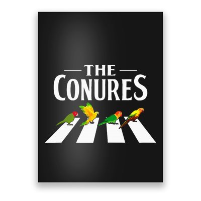 Sun Conure Parrot Pedestrian Design For A Conure Owner Poster