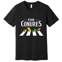 Sun Conure Parrot Pedestrian Design For A Conure Owner Premium T-Shirt