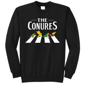 Sun Conure Parrot Pedestrian Design For A Conure Owner Tall Sweatshirt