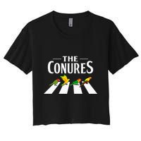 Sun Conure Parrot Pedestrian Design For A Conure Owner Crop Top
