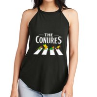 Sun Conure Parrot Pedestrian Design For A Conure Owner Women's Perfect Tri Rocker Tank
