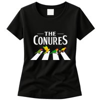 Sun Conure Parrot Pedestrian Design For A Conure Owner Womens T-Shirt