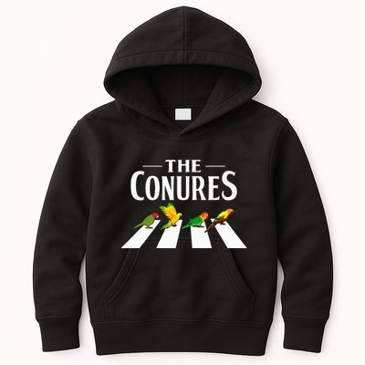 Sun Conure Parrot Pedestrian Design For A Conure Owner Kids Hoodie