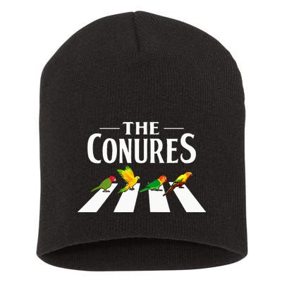Sun Conure Parrot Pedestrian Design For A Conure Owner Short Acrylic Beanie